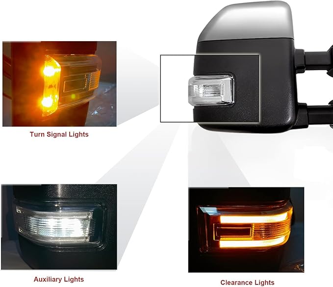 1999-2016 Ford F250/350 Alumiduty Style Tow Mirrors