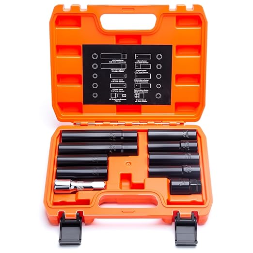 Master Set- Spiked Lug Nuts Socket Set (10 Pcs)