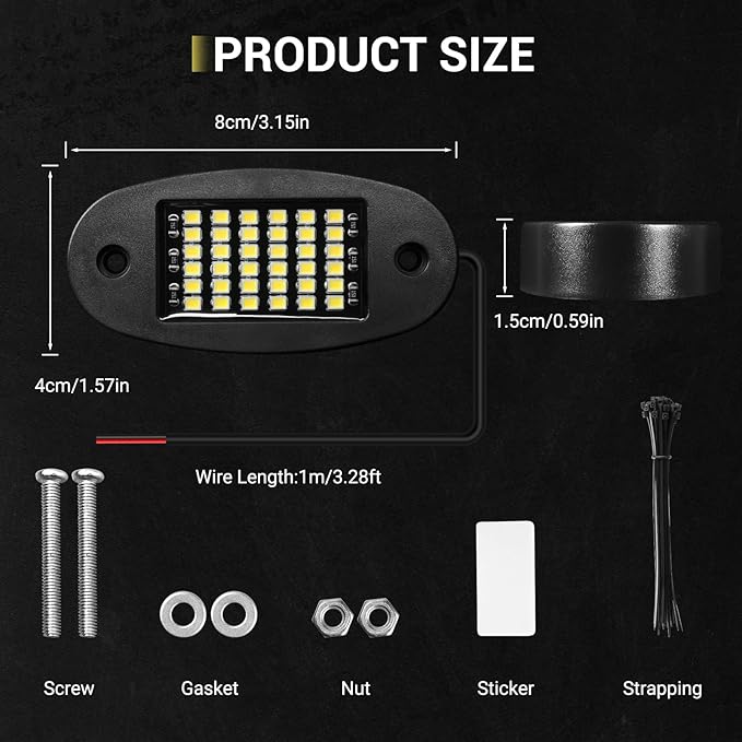 20 Piece Rock Light Bundle